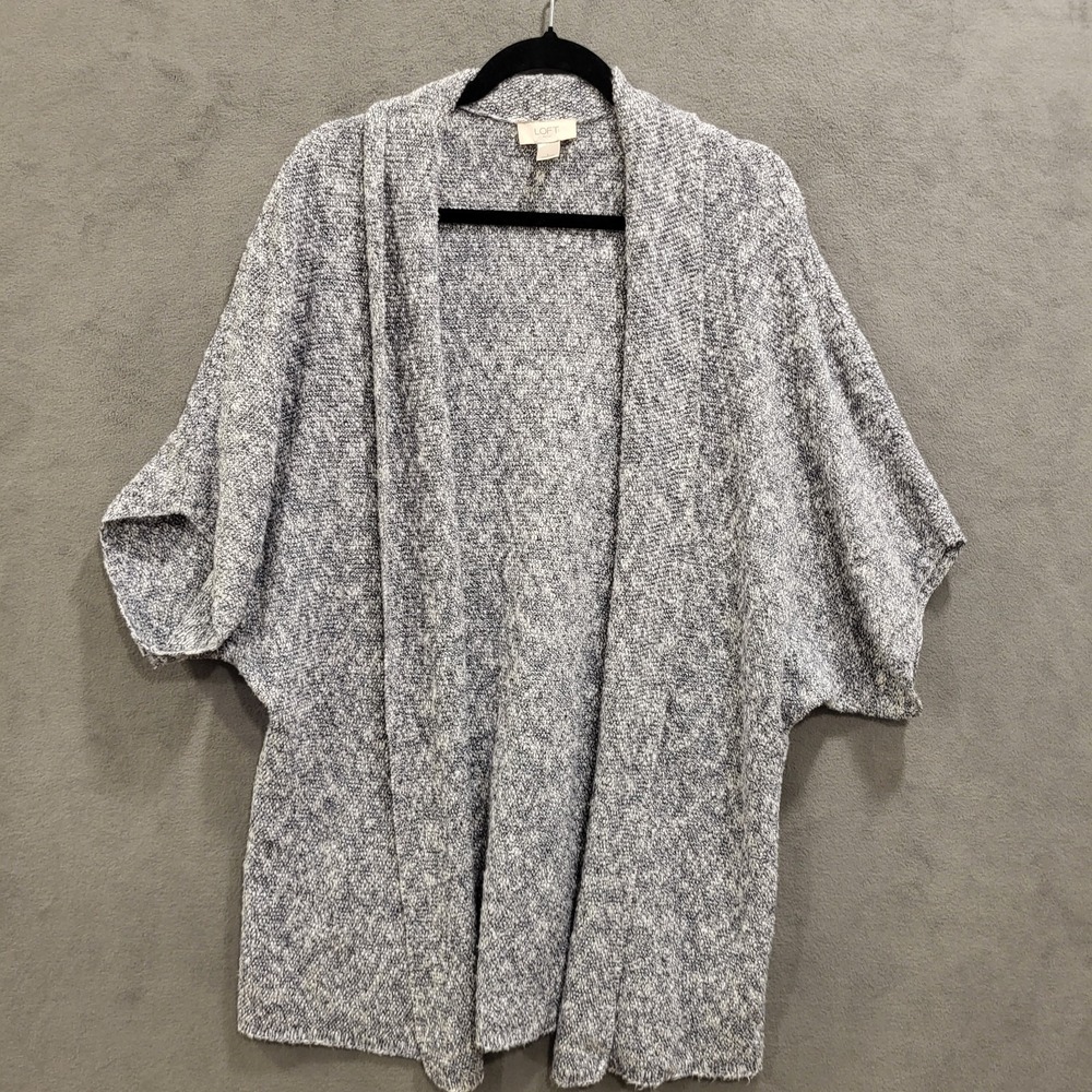LOFT Open Front Cardigan Sweater Women's Large Casual‎ Cozy Grandma Capsule